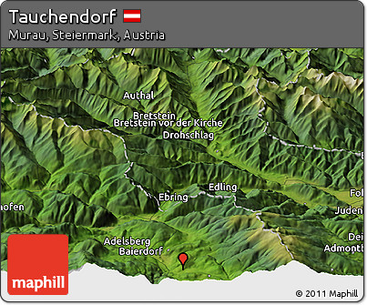 Satellite Panoramic Map of Tauchendorf