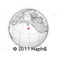 Outline Map of the Area around 47° 16' 15" N, 152° 55' 30" W, rectangular outline