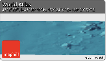 Satellite Panoramic Map of the Area around 47° 16' 15" N, 159° 52' 30" E