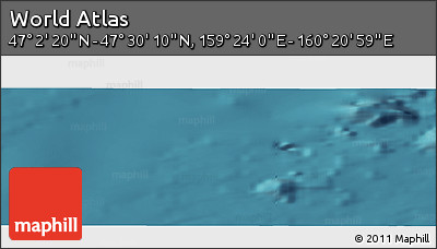Satellite Panoramic Map of the Area around 47° 16' 15" N, 159° 52' 30" E