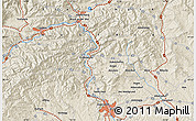 Shaded Relief Map of the area around 47° 16' 15" N, 15° 22' 30" E