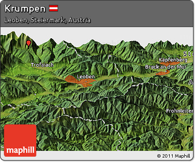 Satellite Panoramic Map of Krumpen