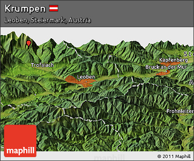 Satellite Panoramic Map of Krumpen