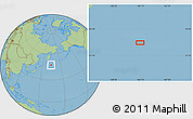 Savanna Style Location Map of the area around 47° 16' 15" N, 164° 7' 30" E