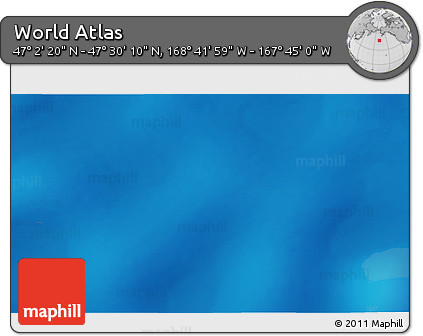 Physical 3D Map of the Area around 47° 16' 15" N, 168° 13' 29" W