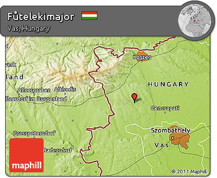 Physical 3D Map of Fůtelekimajor