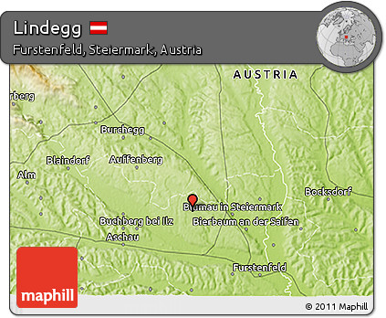 Physical 3D Map of Lindegg