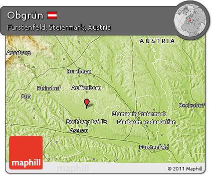 Physical 3D Map of Obgrün