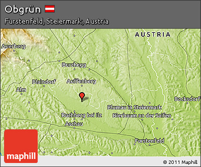 Physical 3D Map of Obgrün