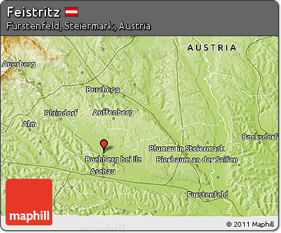Physical 3D Map of Feistritz