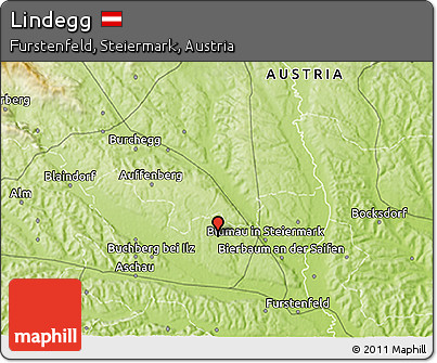Physical 3D Map of Lindegg