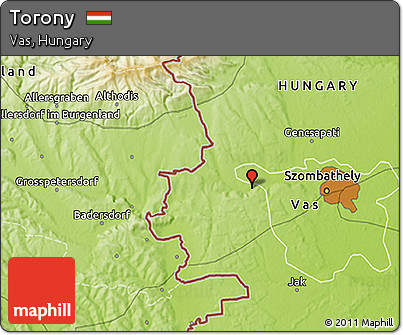 Physical 3D Map of Torony