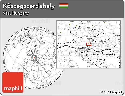 Blank Location Map of Kőszegszerdahely