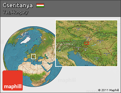 Satellite Location Map of Cseritanya
