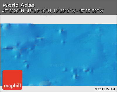 Shaded Relief 3D Map of the Area around 47° 16' 15" N, 16° 4' 29" W