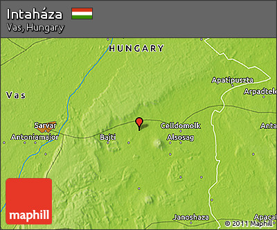 Physical 3D Map of Intaháza