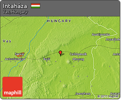 Physical 3D Map of Intaháza