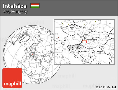 Blank Location Map of Intaháza