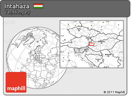 Blank Location Map of Intaháza