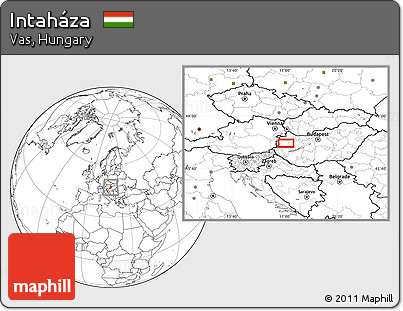 Blank Location Map of Intaháza