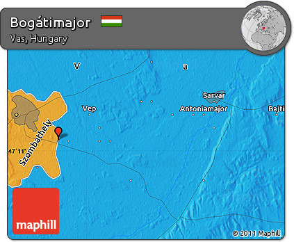 Political Map of Bogátimajor