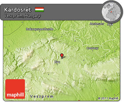 Physical 3D Map of Kardosrét
