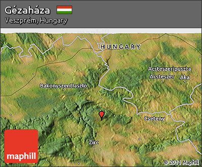Satellite 3D Map of Gézaháza
