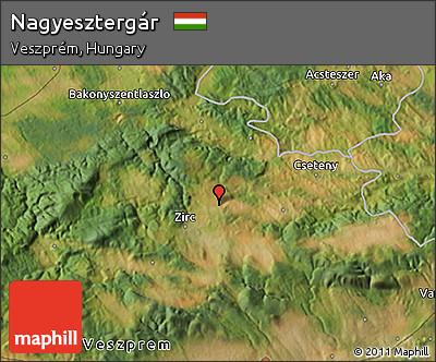 Satellite 3D Map of Nagyesztergár