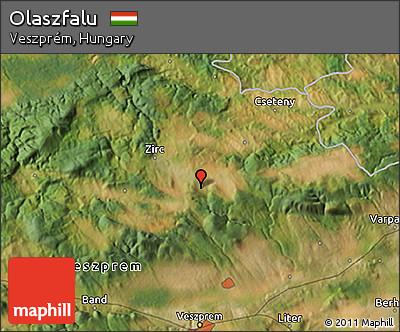 Satellite 3D Map of Olaszfalu