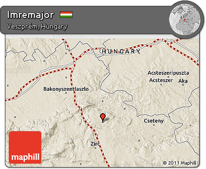 Shaded Relief 3D Map of Imremajor