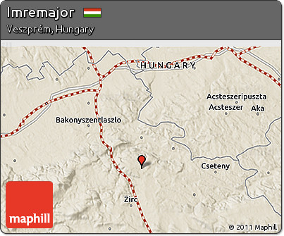 Shaded Relief 3D Map of Imremajor