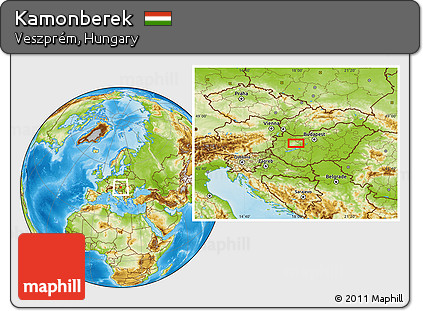 Physical Location Map of Kamonberek