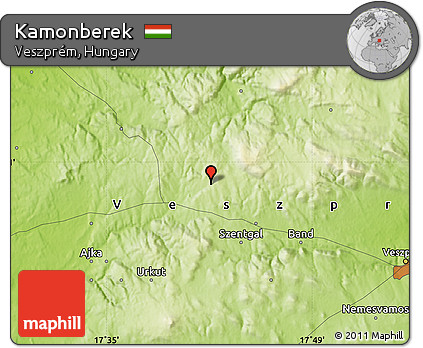 Physical Map of Kamonberek