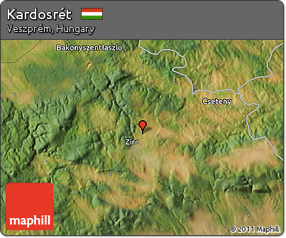 Satellite Map of Kardosrét