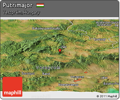 Satellite Panoramic Map of Putrimajor