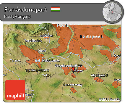 Satellite 3D Map of Forrásdunapart