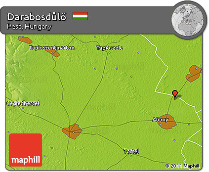 Physical 3D Map of Darabosdůlő