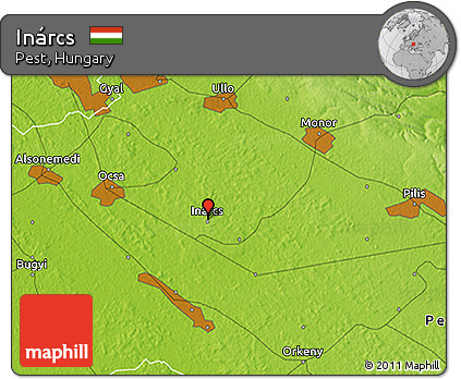 Physical 3D Map of Inárcs