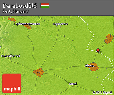 Physical 3D Map of Darabosdůlő