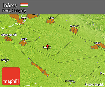 Physical 3D Map of Inárcs