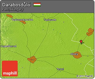 Physical 3D Map of Darabosdůlő
