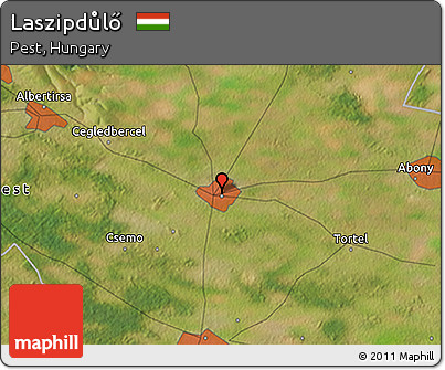 Satellite 3D Map of Laszipdůlő