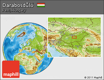 Physical Location Map of Darabosdůlő