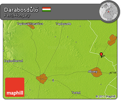 Physical Map of Darabosdůlő