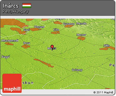 Physical Panoramic Map of Inárcs