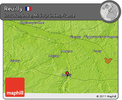 Physical 3D Map of Reuilly