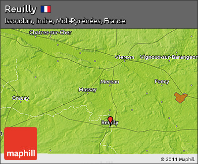 Physical 3D Map of Reuilly