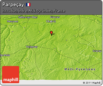 Physical 3D Map of Parpeçay