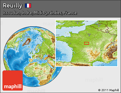Physical Location Map of Reuilly
