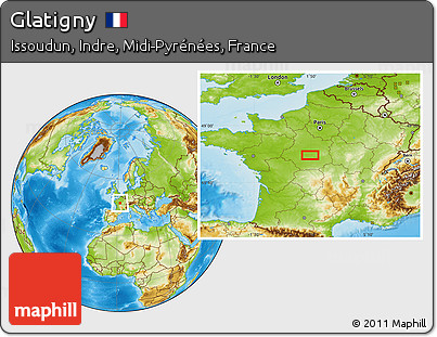 Physical Location Map of Glatigny
